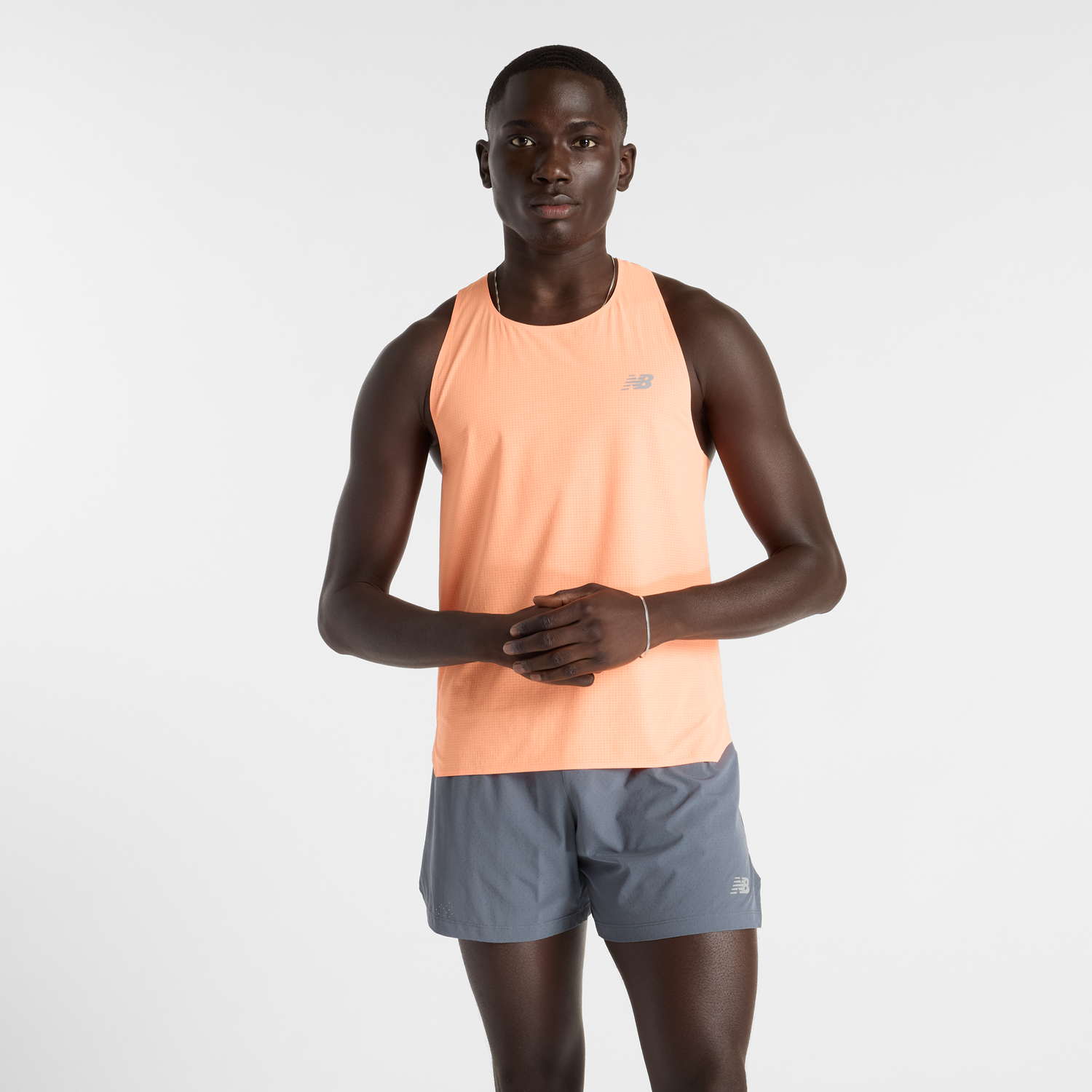Tielko New Balance Men's Tank Top Oranžová | NBMT51205HMO, 0