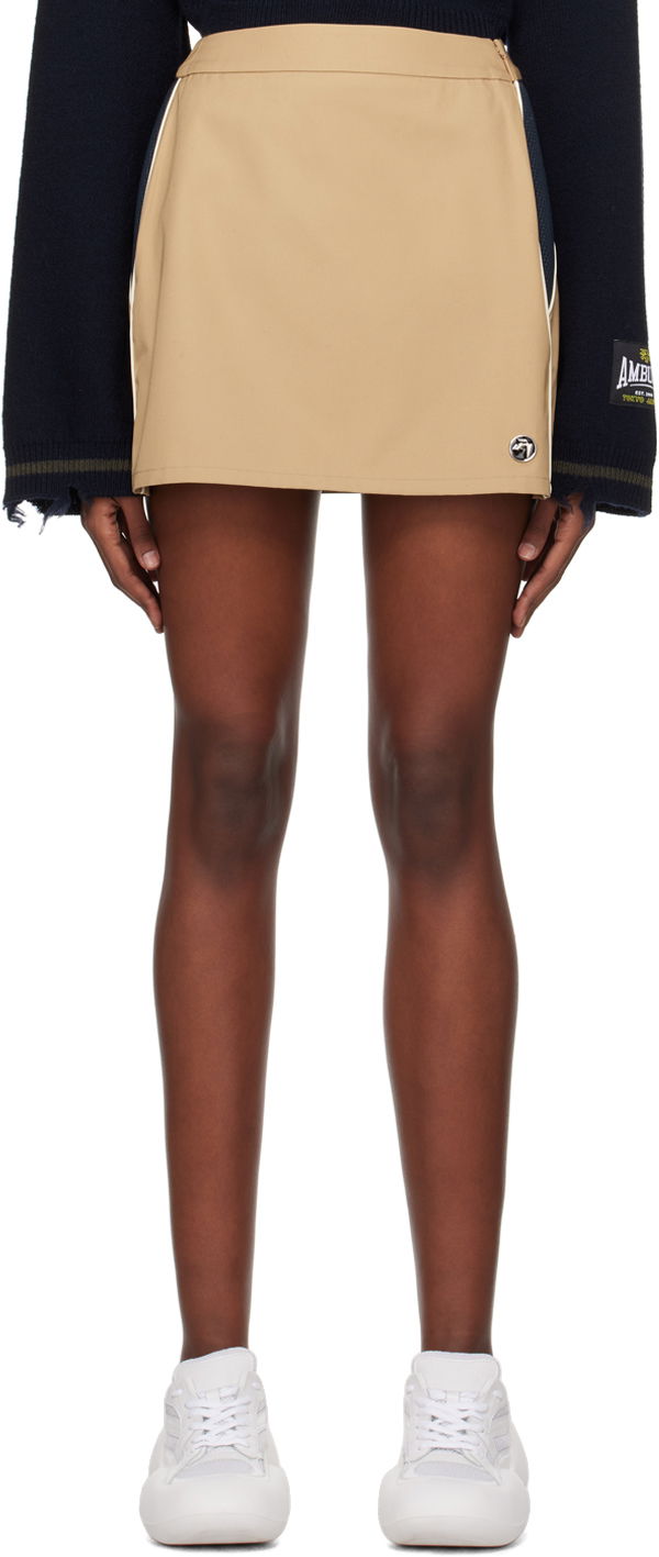 Sukňa Ambush Sponge Miniskirt Béžová | BWCU003S24FAB0016200