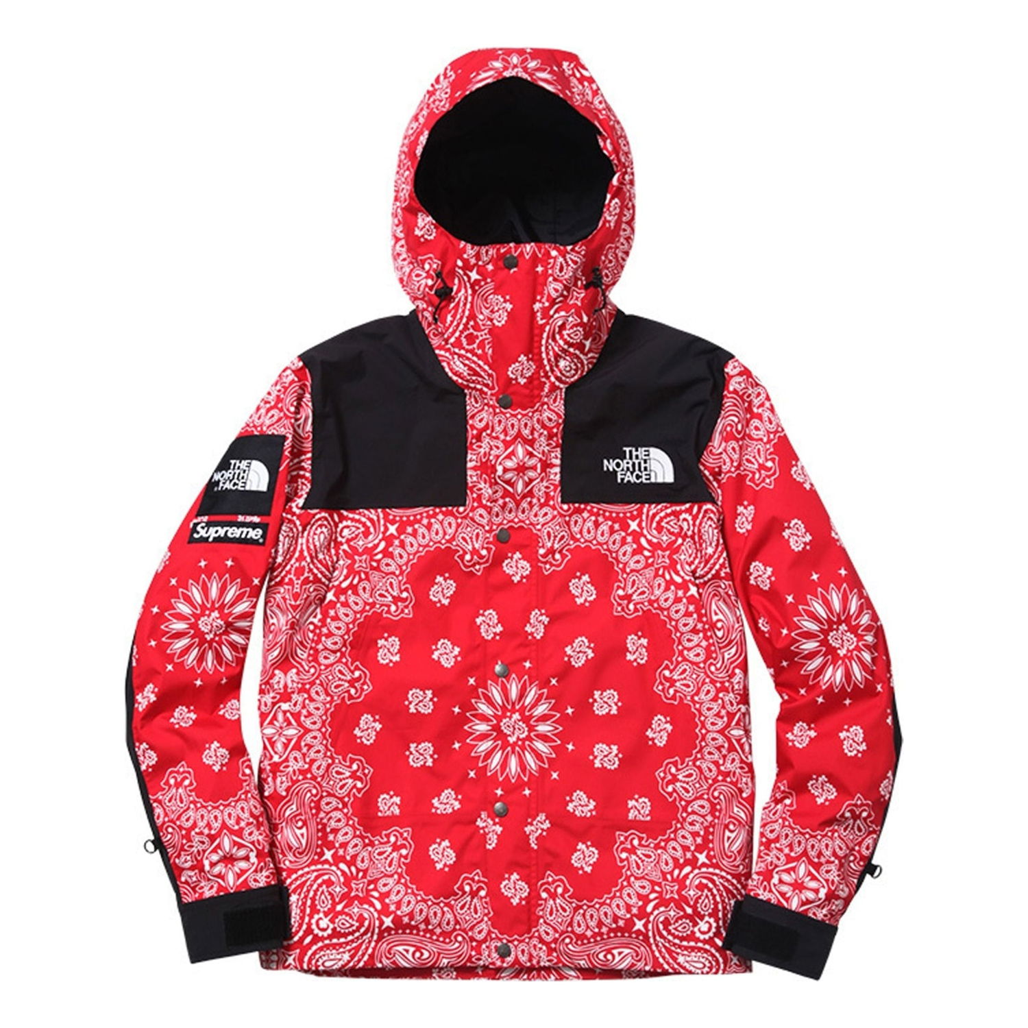 Parka Supreme Supreme x The North Face Bandana Mountain Jacket Červená | SUP-FW14-637, 0
