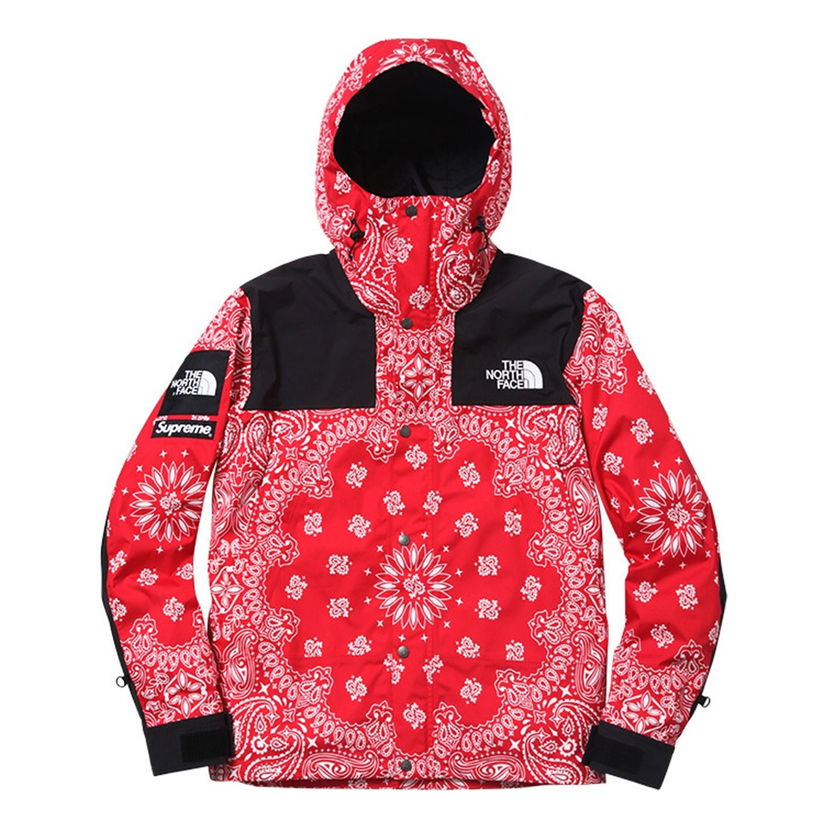 Parka Supreme Supreme x The North Face Bandana Mountain Jacket Červená | SUP-FW14-637