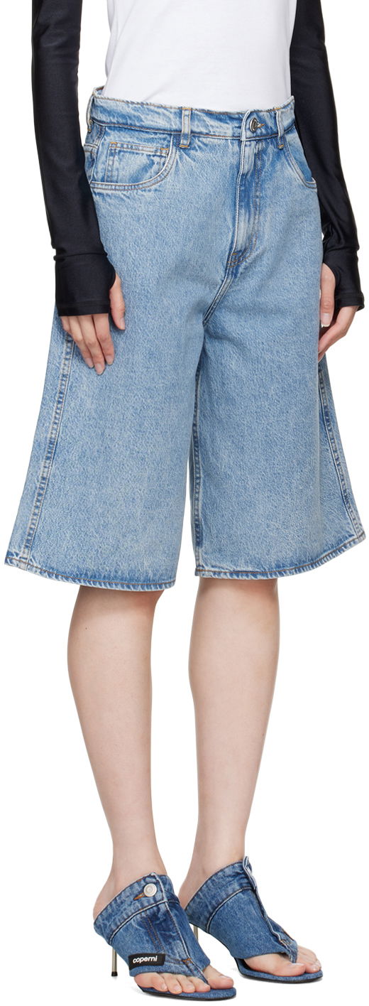 Šortky Coperni Coperni Faded Denim Bermuda Shorts Modrá | COPP86F2008, 1