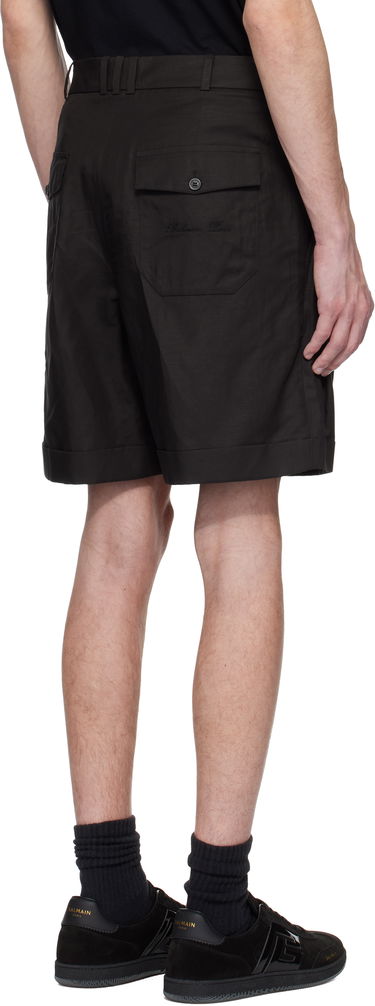Šortky Balmain Balmain Pleated Bermuda Shorts Čierna | EH0PB007VE90, 2