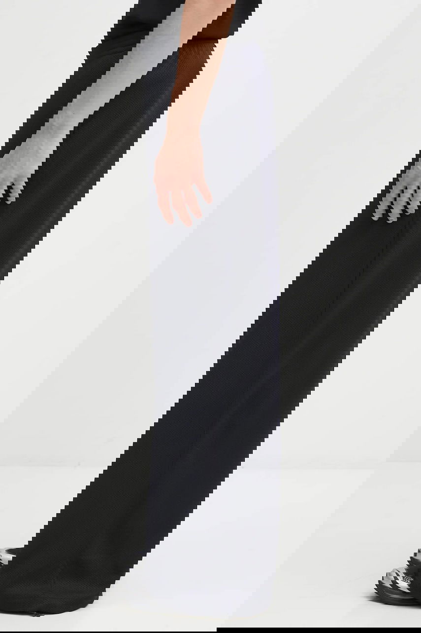 Nohavice Maison Margiela MM6 Maison Margiela x Salomon Waffle-Knit Wide-Leg Trousers Čierna | SH0KA0058.M20139.899, 1