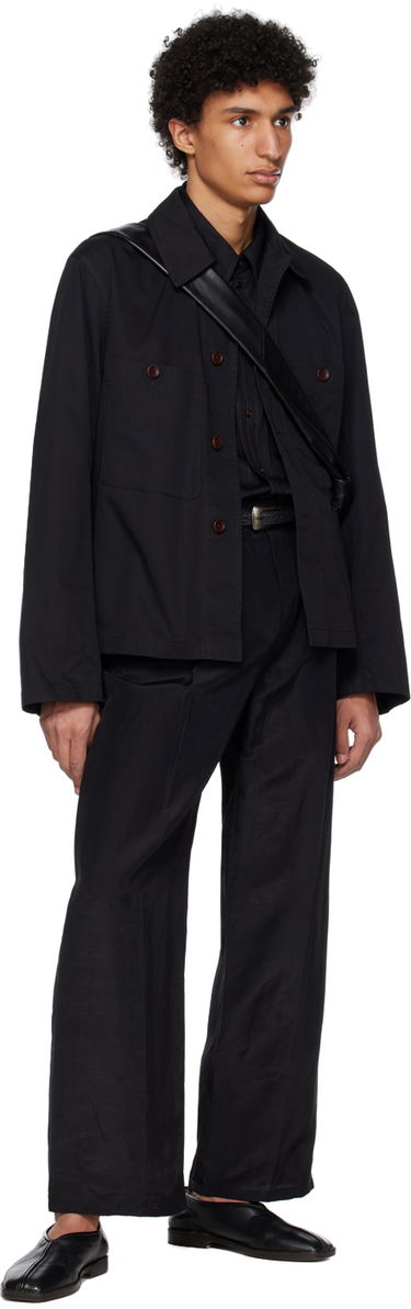 Košeľa LEMAIRE Lemaire Convertible Collar Jacket Čierna | OW1009 LF1005, 3