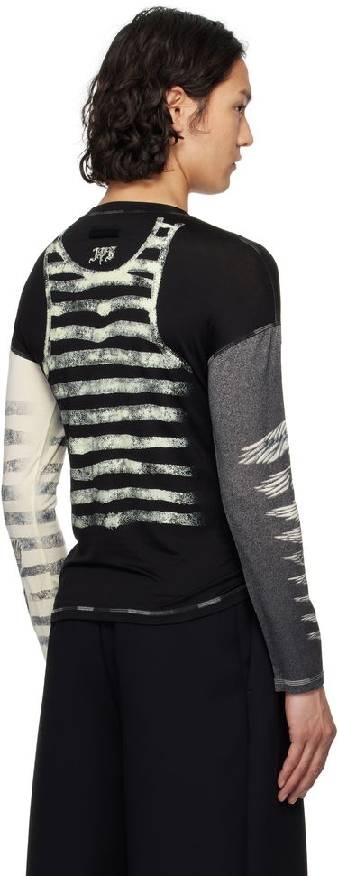Tričko Jean Paul Gaultier Jean Paul Gaultier Tattoo Top T-Shirt Čierna | 25/34-F-TO267I-J089-0003, 2