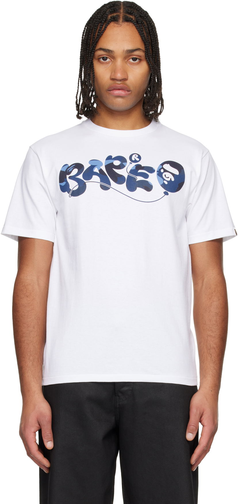 Tričko BAPE Color Camo 'BAPE' Balloon T-shirt Biela | 001TEL801020M