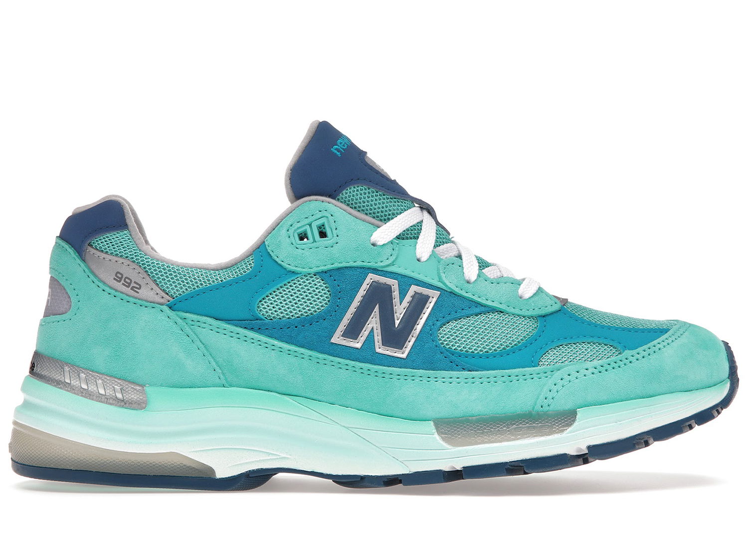 Tenisky a topánky New Balance 992 MiUSA Blue Silver Metallic Tyrkysová | M992TB, 0
