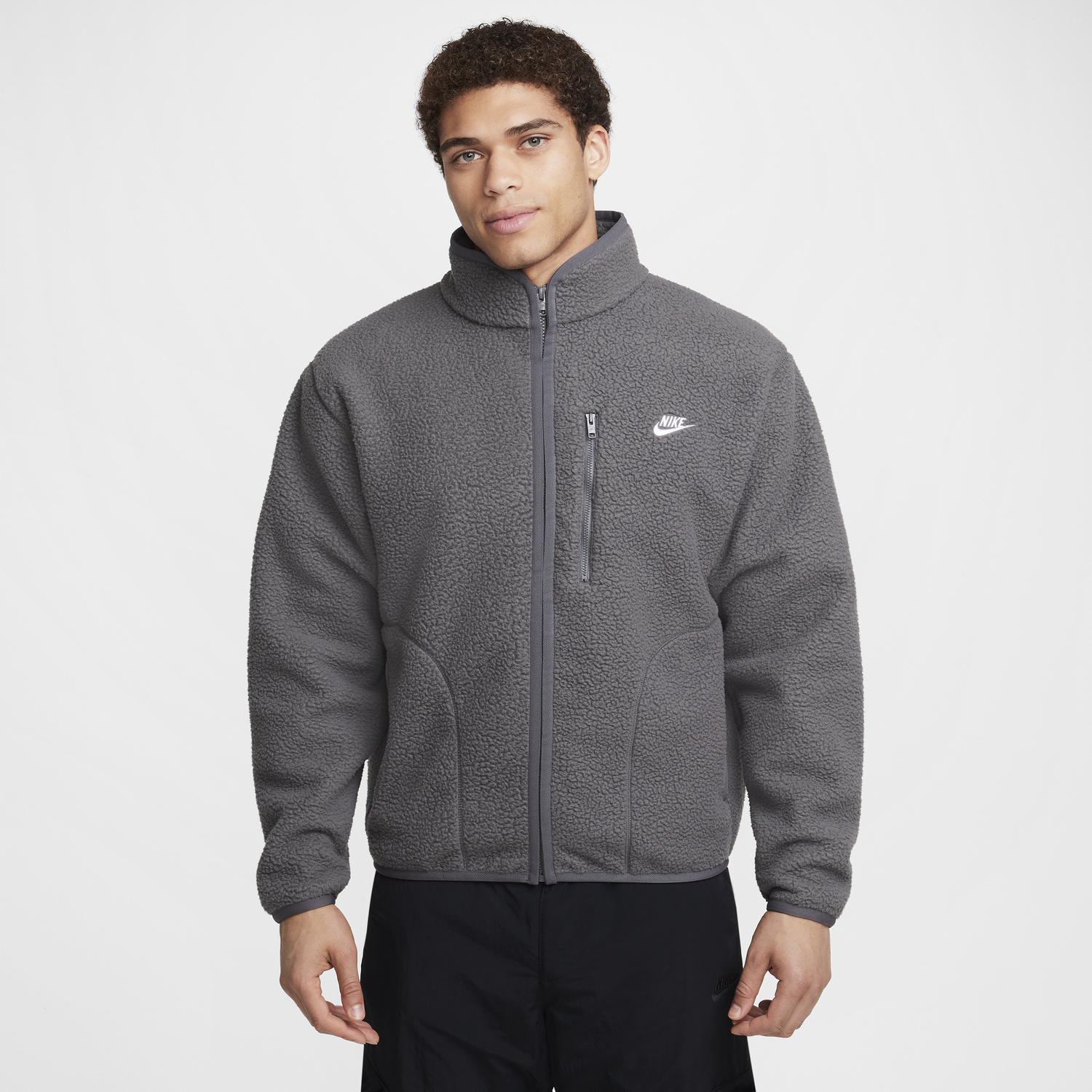 Bunda Nike Sportswear Club Fleece Jacket Šedá | FZ0888-068, 0