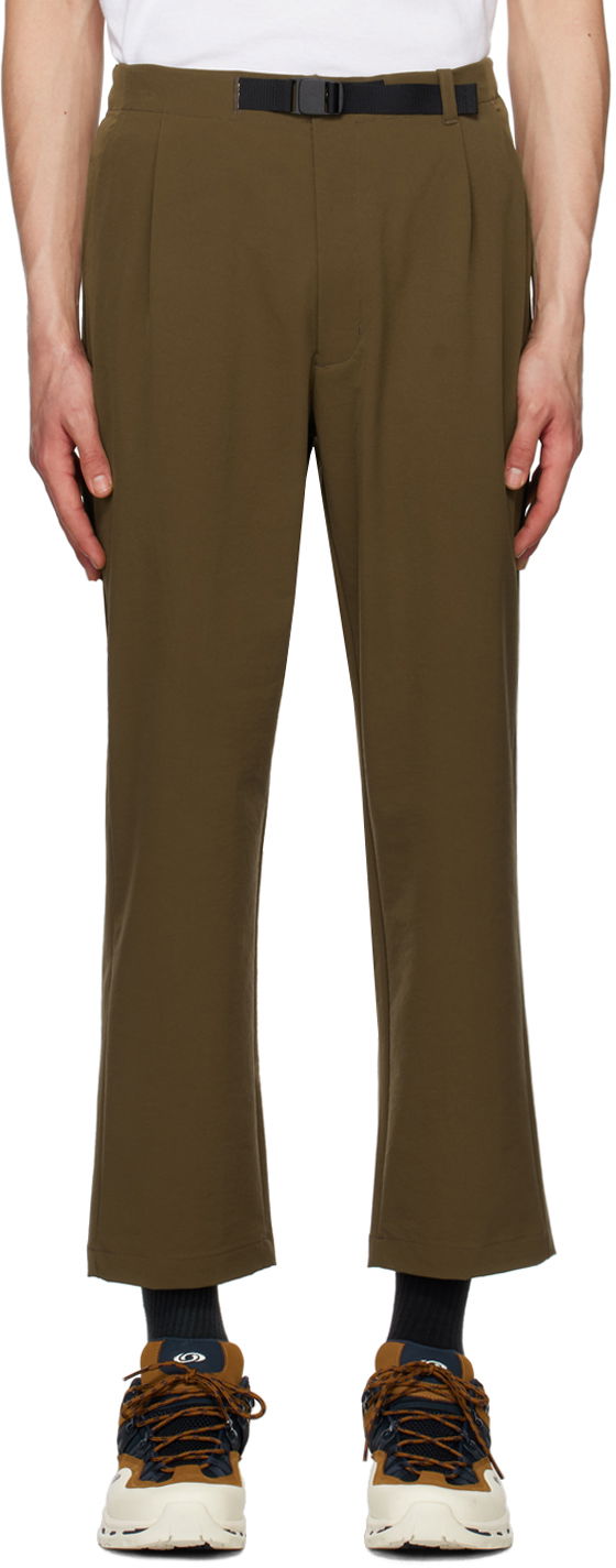 Nohavice Goldwin Goldwin One Tuck Trousers Zelené | GL73172