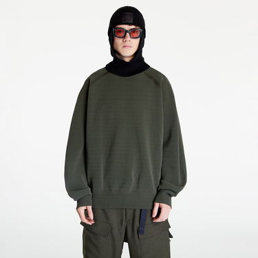 Mikina Y-3 Classic Knit Crewneck Sweatshirt Zelené | HT4501, 3