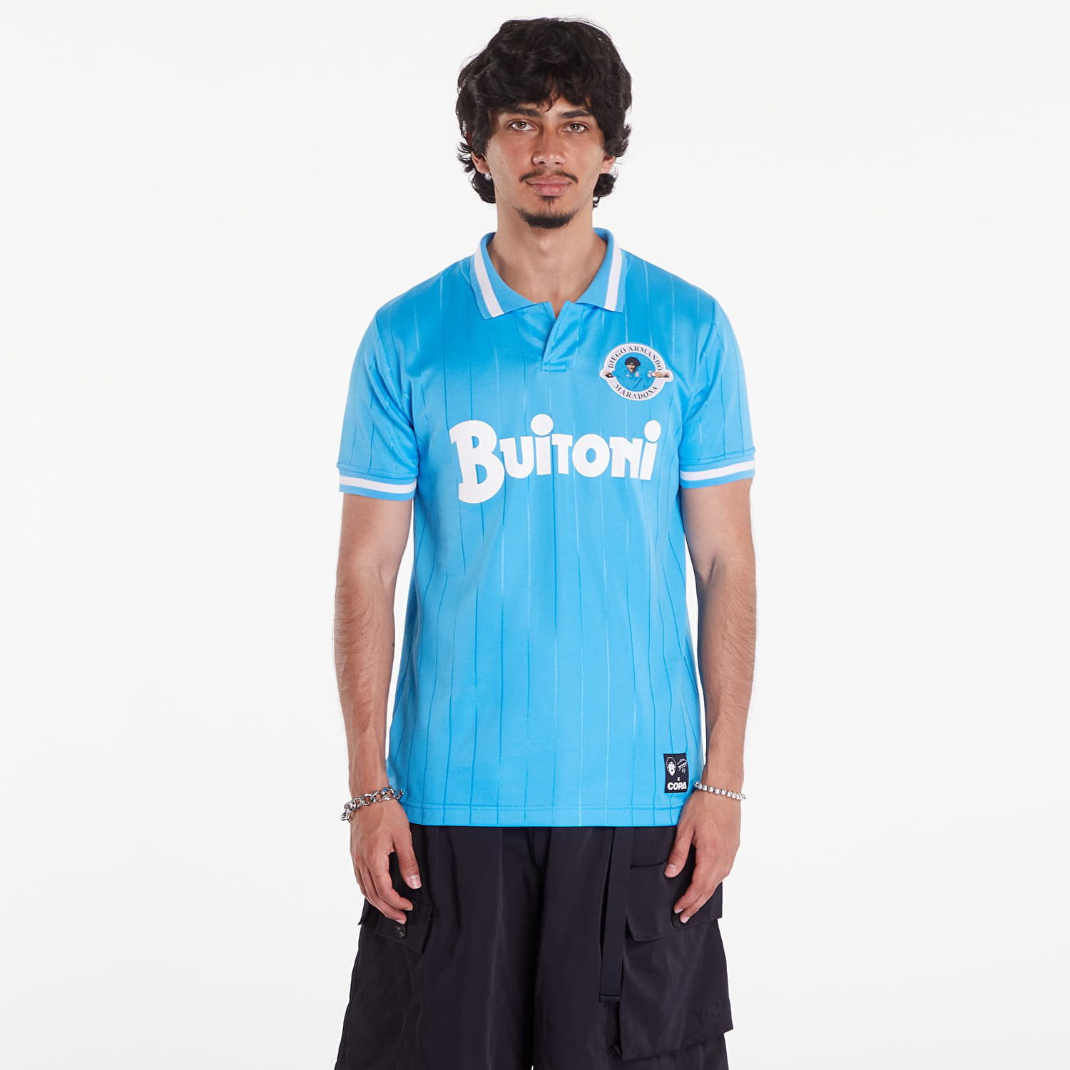 Dres COPA Maradona Napoli 1986-87 Retro Football Shirt Modrá | 425-001, 0