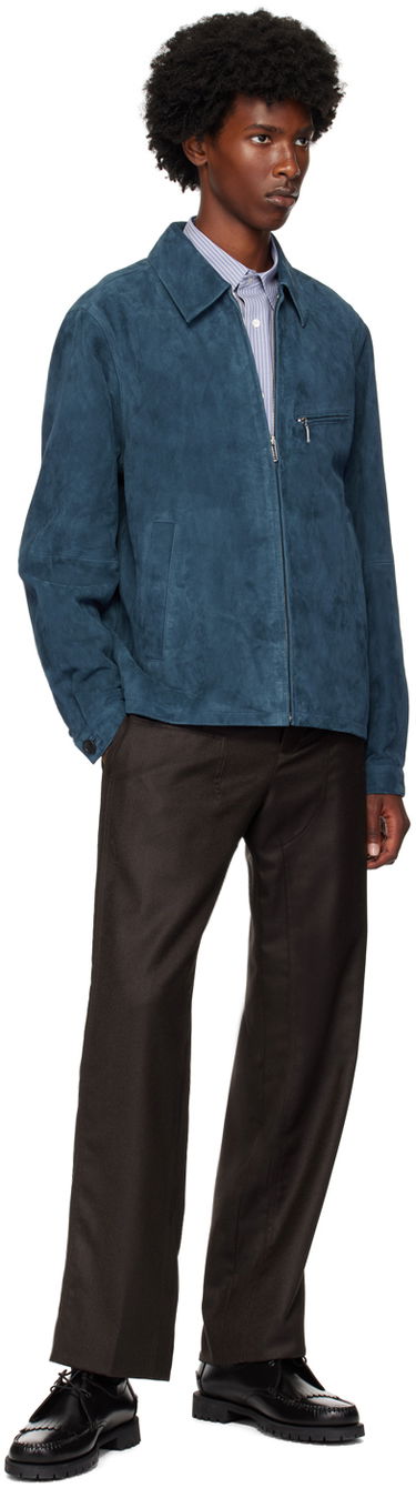 Bunda Paul Smith PS Paul Smith Zip Suede Jacket Modrá | M2R-022ZL-N21985-76, 3