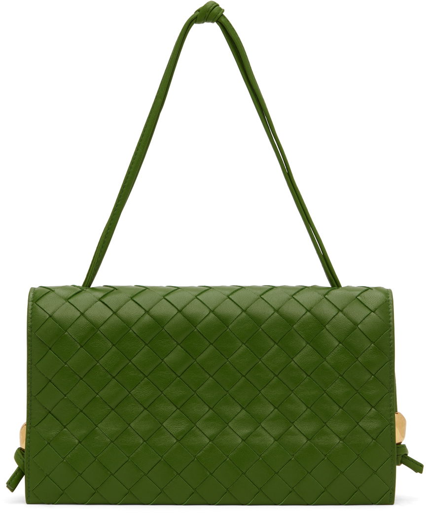 Taška cez rameno Bottega Veneta Trio Bag Zelené | 717435 VCPP3, 0