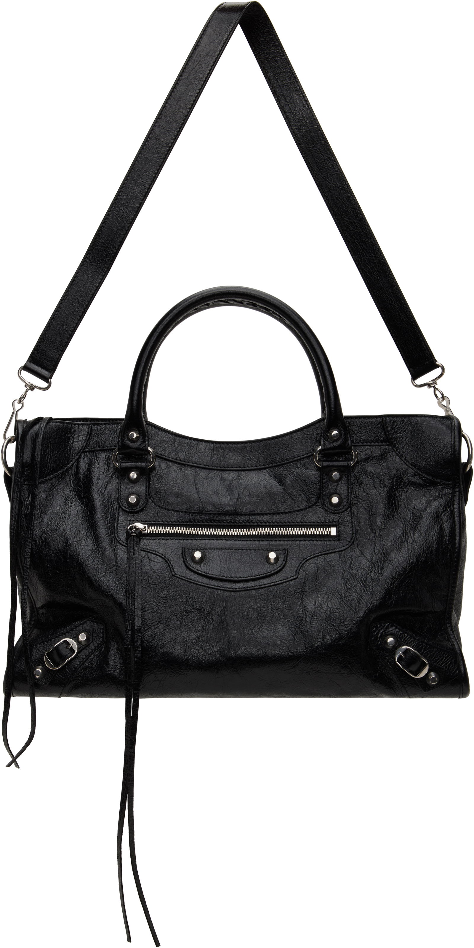 Black 'Le City' Leather Handbag