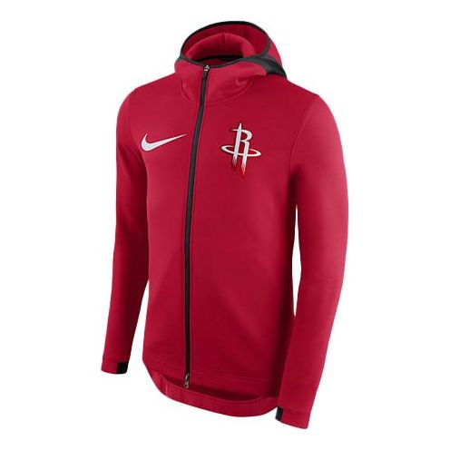 Mikina Nike Houston Rockets Player Edition Zip Hoodie Červená | 899843-657