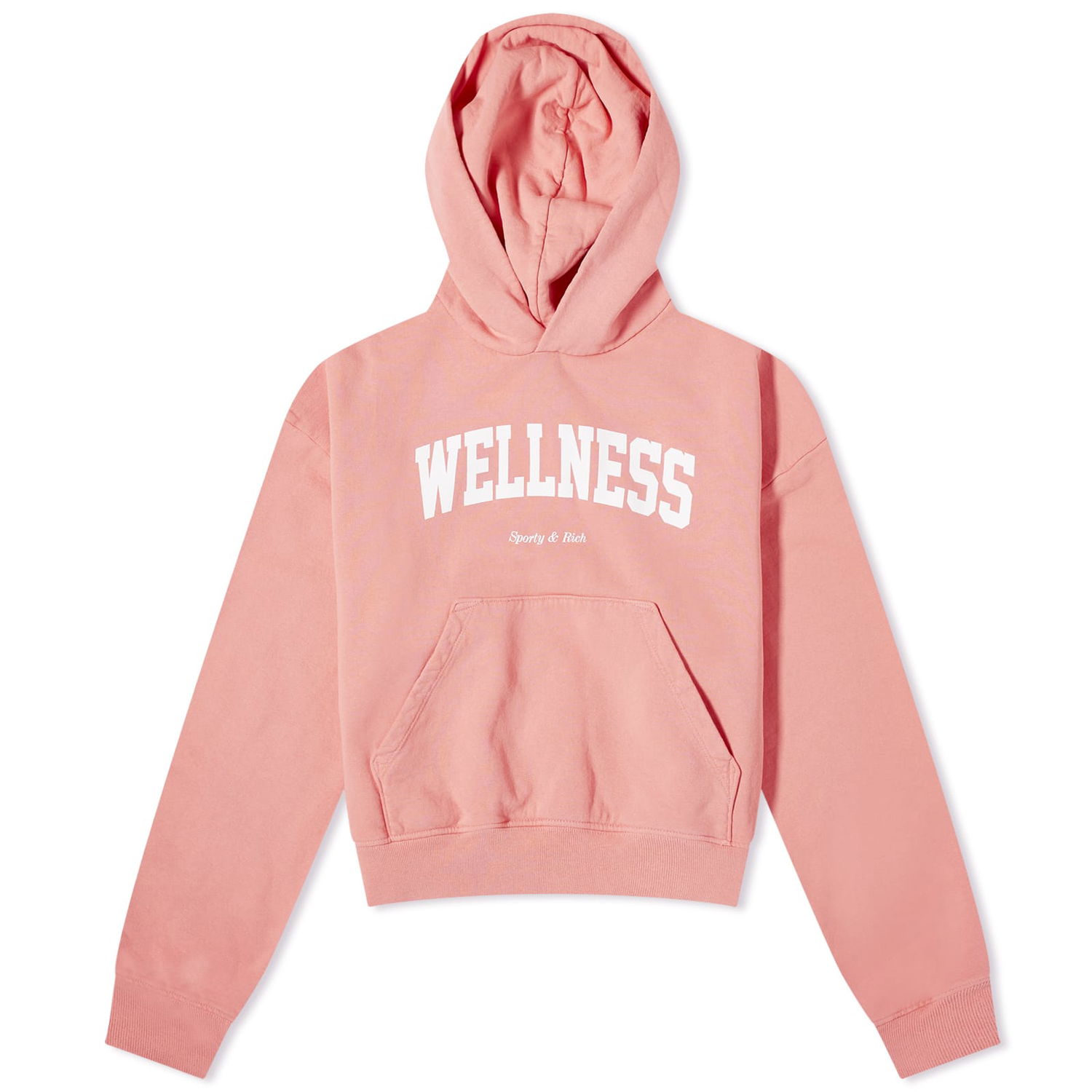 Mikina Sporty & Rich Wellness Cropped Hoodie Ružová | HC881SM, 0
