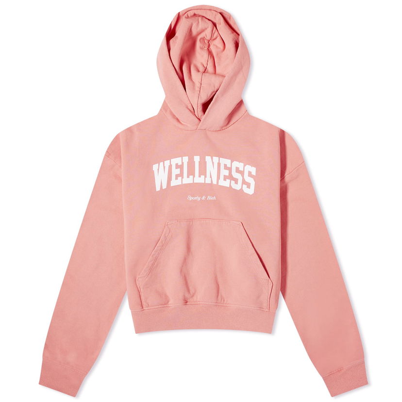 Mikina Sporty & Rich Wellness Cropped Hoodie Ružová | HC881SM