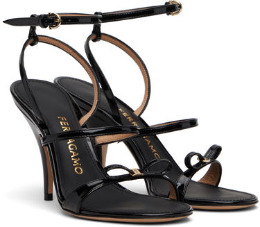 Doplnky FERRAGAMO Salvatore Ferragamo Strappy Vara Bow Heeled Sandals Čierna | 782880, 3