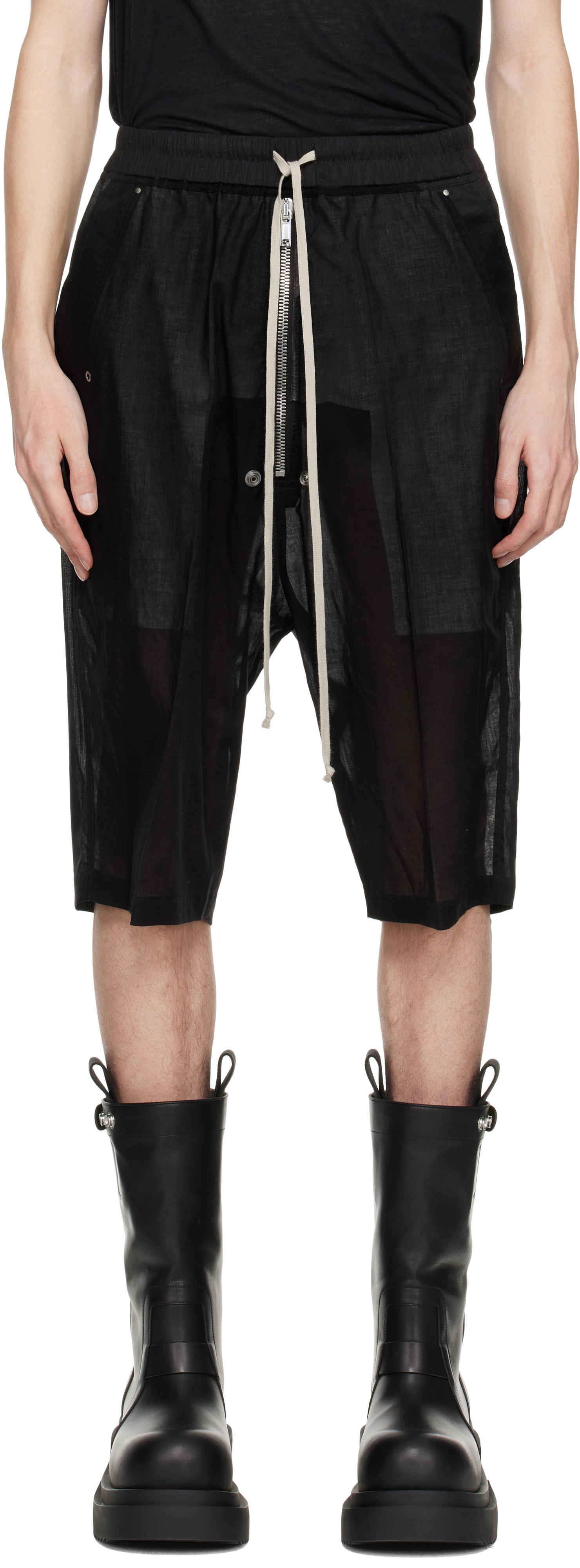 Šortky Rick Owens Rick Owens Hollywood Bela Pods Shorts Čierna | RU01E5349 CV, 0