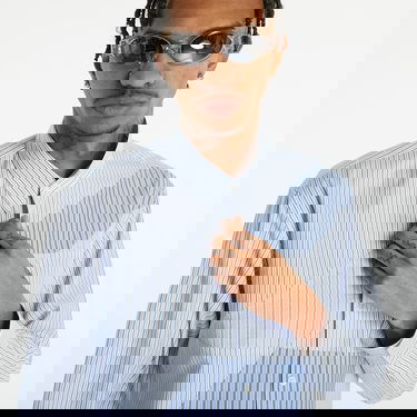 Košeľa Comme des Garçons Woven Stripe Mix Shirt Modrá | FK-B036-S23, 4