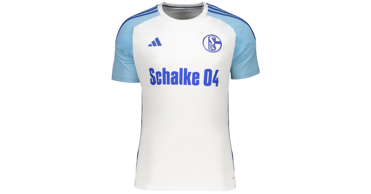 Dres adidas Originals FC Schalke 04 2023/24, Biela | s042324ht6470, 1