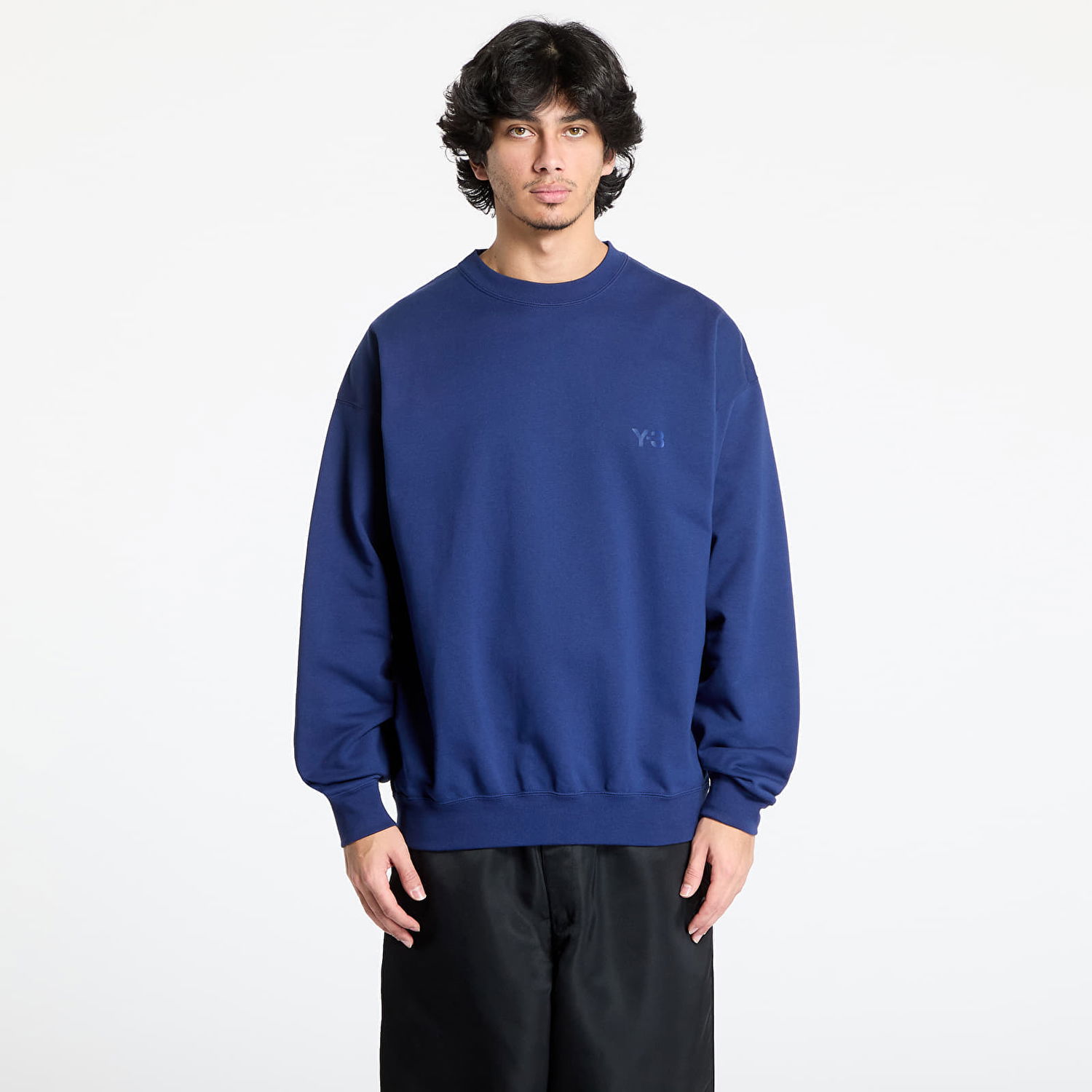 Mikina Y-3 Y-3 French Terry Crew Sweatshirt Modrá | JM7867, 0