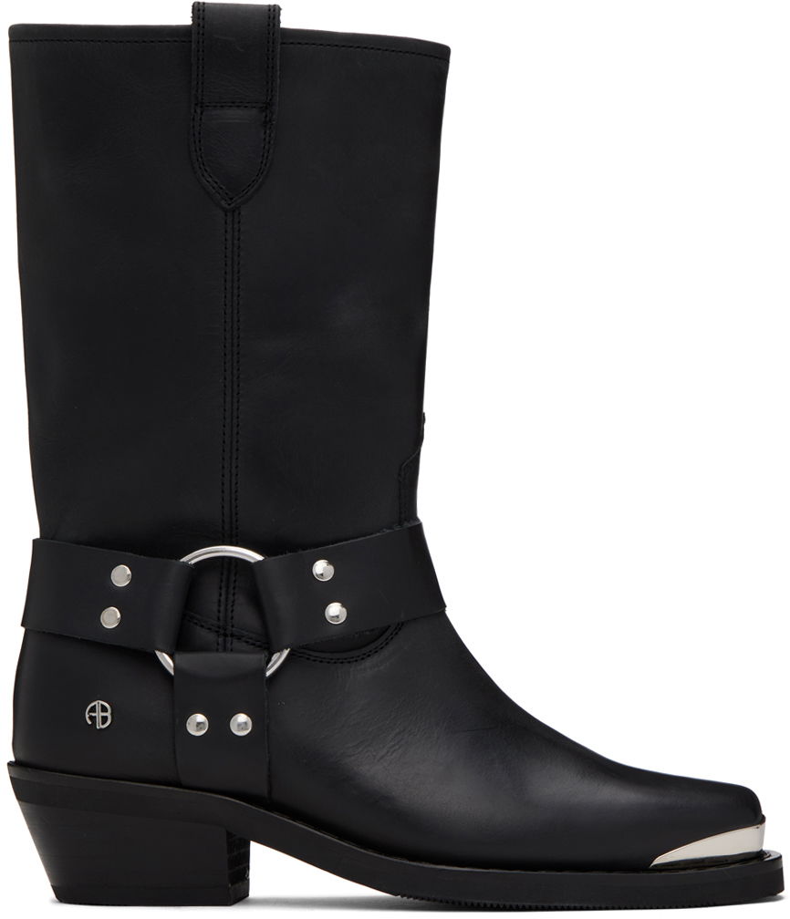 Oblečenie Anine Bing ANINE BING Ryder Leather Harness Boots Čierna | A-14-1136-000, 0