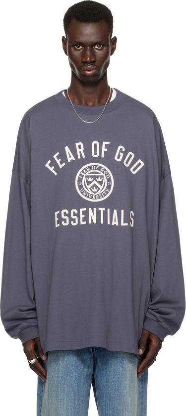 Mikina Fear of God Fear of God ESSENTIALS Jersey Long Sleeve T-Shirt Fialová | 125HO244204F, 0