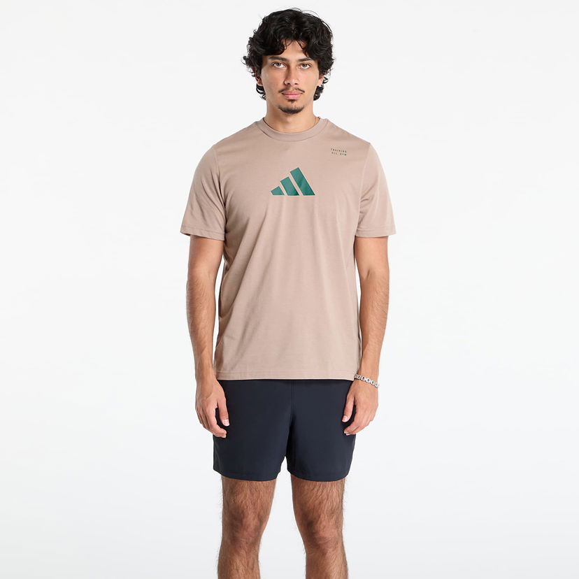 Tričko adidas Performance adidas CLIMACOOL Training Graphic Tee Béžová | JM8977