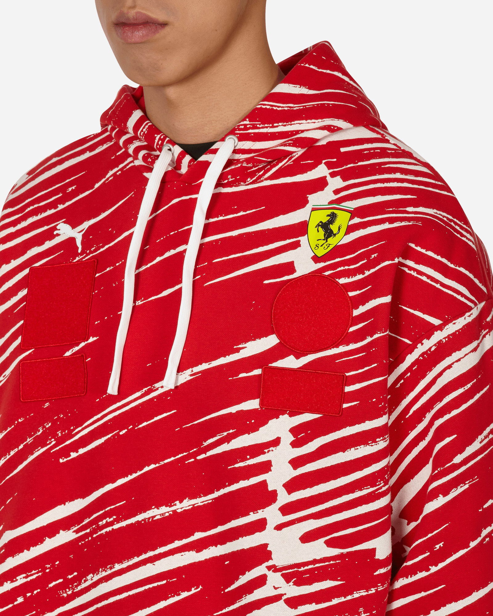 PUMA X FERRARI Ferrari x Joshua Vides Hoodie, | Felpa Rosso Uomo | YOOX