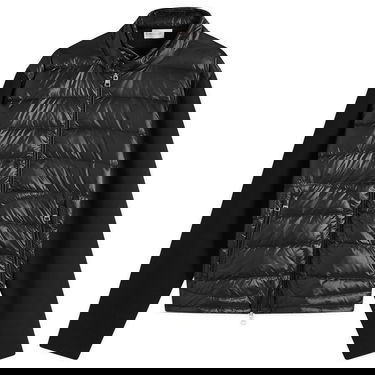 Prešívaná bunda Moncler Extrafine Wool Cardigan Hybrid Jacket, Size Large Čierna | 9B000-16-M1131-999, 0