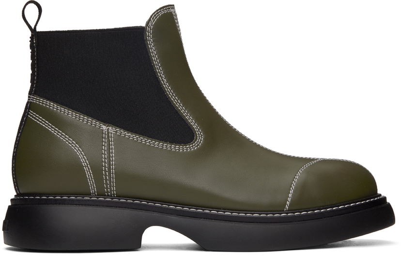 Oblečenie GANNI GANNI Everyday Chelsea Boots Zelené | S2252