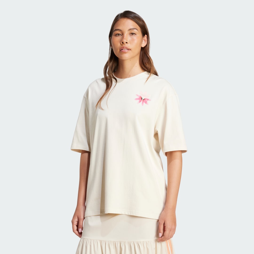 Tričko adidas Originals adidas Originals Summer Glow Graphic T-Shirt Béžová | KC0678, 0