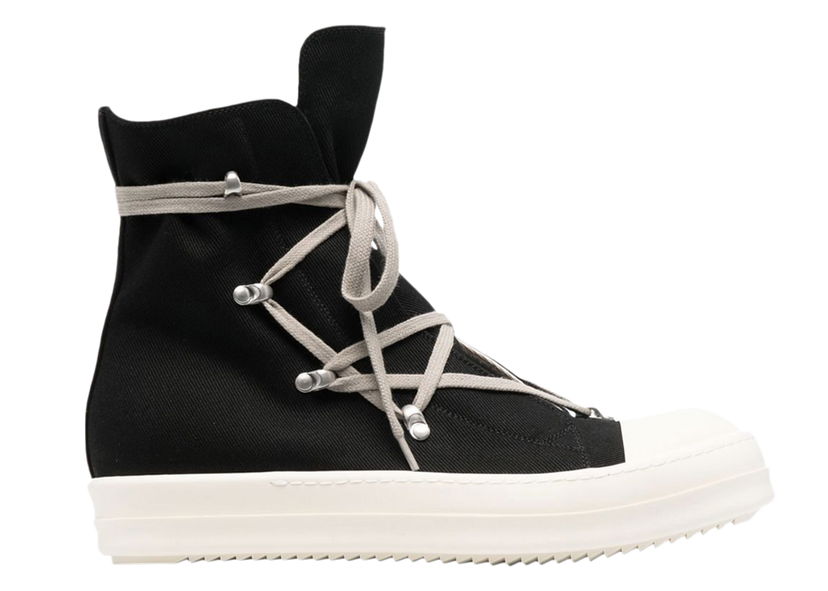 Tenisky a topánky Rick Owens DRKSHDW Strobe Cotton Denim Hexa High Black Milk (W) Čierna | DS02B4805 DQ 911