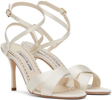 Doplnky Manolo Blahnik Manolo Blahnik Tormenfa Heeled Sandals Biela | 124-2486, 3