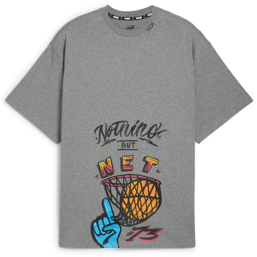 Tričko Puma Getting Crafty Gender Neutral T-Shirt, Medium grigio Heather Šedá | 627144-01, 0