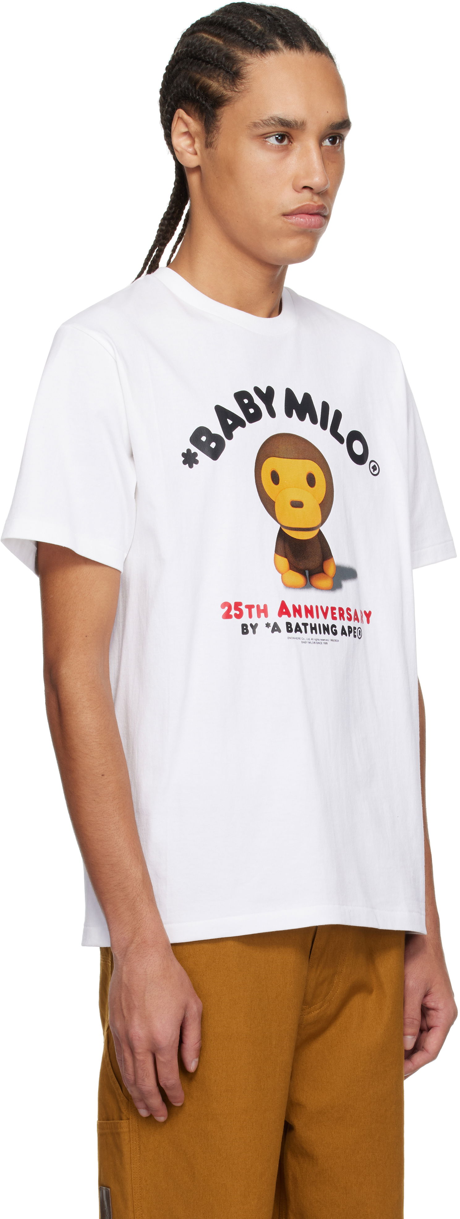 Tričko BAPE Baby Milo '25th Anniversary' Photo Tee Biela | 002TEK701001F, 1
