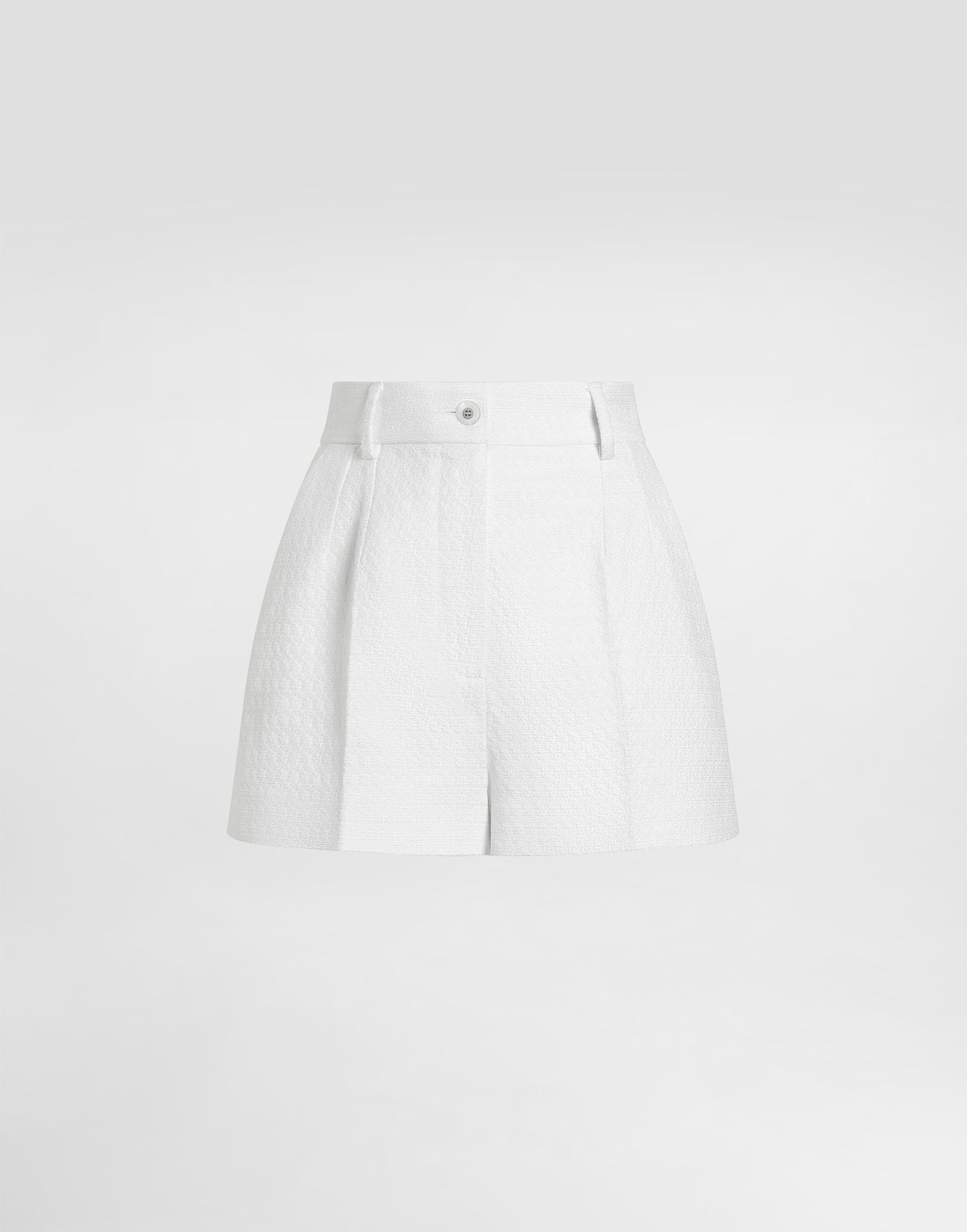Šortky Dolce & Gabbana Dolce & Gabbana Stretch Mat Shorts Biela | FTBVHTFU9AUW0001, 0