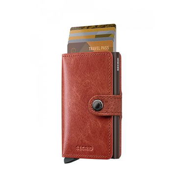 Peňaženka Secrid Vintage Leather Mini Wallet Oranžová | MV-Orange, 0
