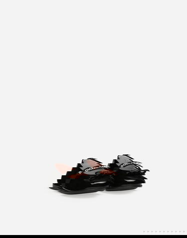 Tenisky a topánky Dolce & Gabbana Patent Leather Ballet Flats With Bow For First Steps Čierna | D20093A483180999, 1
