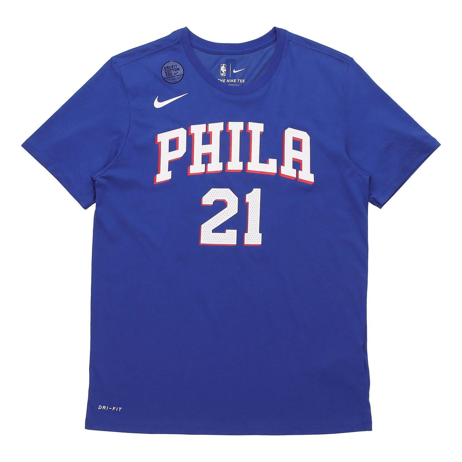 Tričko Nike NBA Philadelphia 76ers Joel Embiid Name & Number T-Shirt Modrá | 870801-498, 0