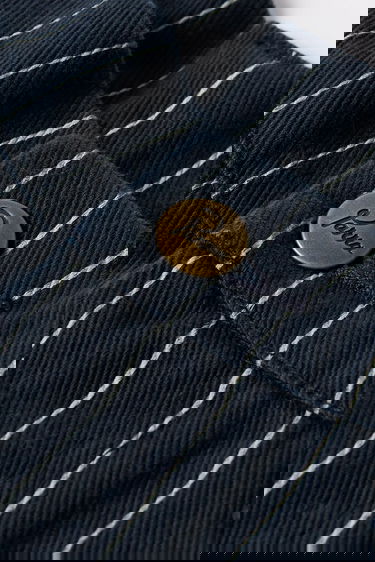 Nohavice By Parra Meandering Pinstripe Chinos Navy | 54245, 3