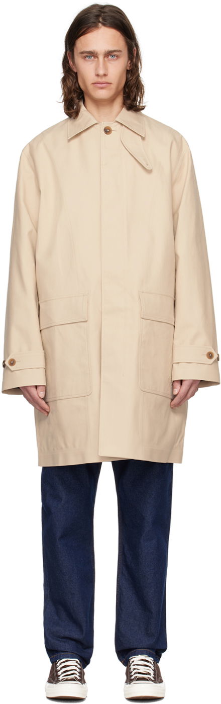 Trenčkot MAISON KITSUNÉ Button Coat Béžová | MM02205WM0024P218, 0