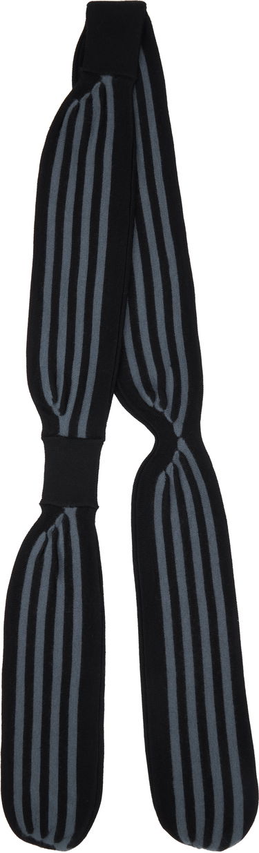 Šál KIKO KOSTADINOV Kiko Kostadinov Solix Striped Scarf Čierna | KKSS25KN05-124, 1