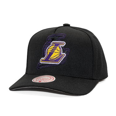 Šiltovka Mitchell & Ness NBA Los Angeles Lakers Tilted Pro Snapback Cap Čierna | HP12813-LALBLCK, 0