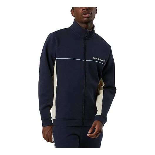 Bunda New Balance Rich Paul Crossover Stand Collar Jacket Modrá | MJ13924-ECL