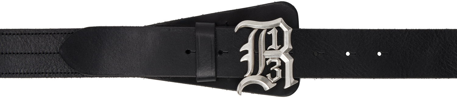 Opasok R13 Logo Buckle Leather Belt Čierna | R13WA055-A001, 0