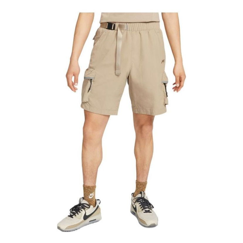 Šortky Nike Sportswear Tech Pack Embroidered Logo Elastic Waistband Shorts Béžová | DQ4281-247