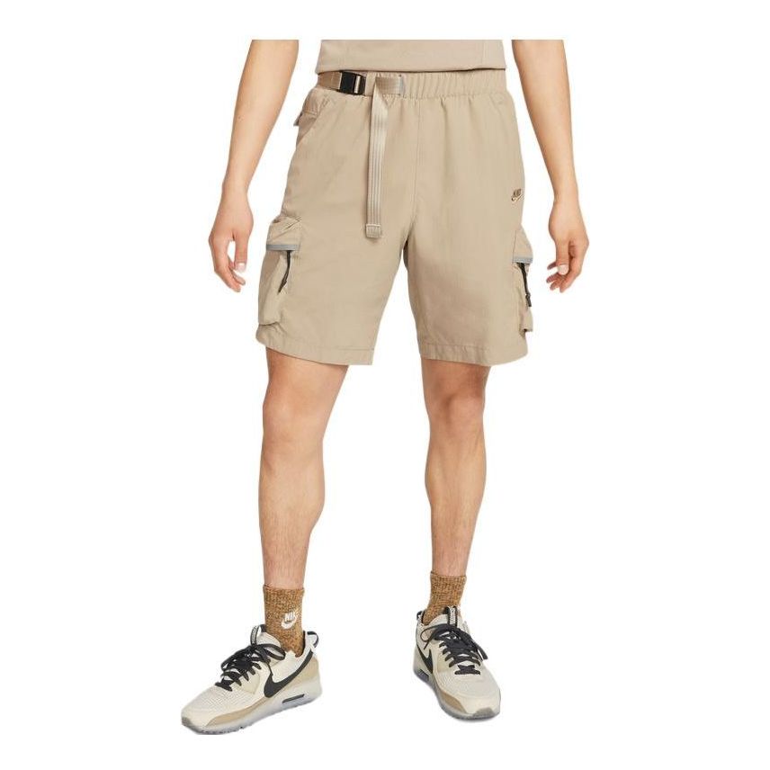 Šortky Nike Sportswear Tech Pack Embroidered Logo Elastic Waistband Shorts Béžová | DQ4281-247, 0