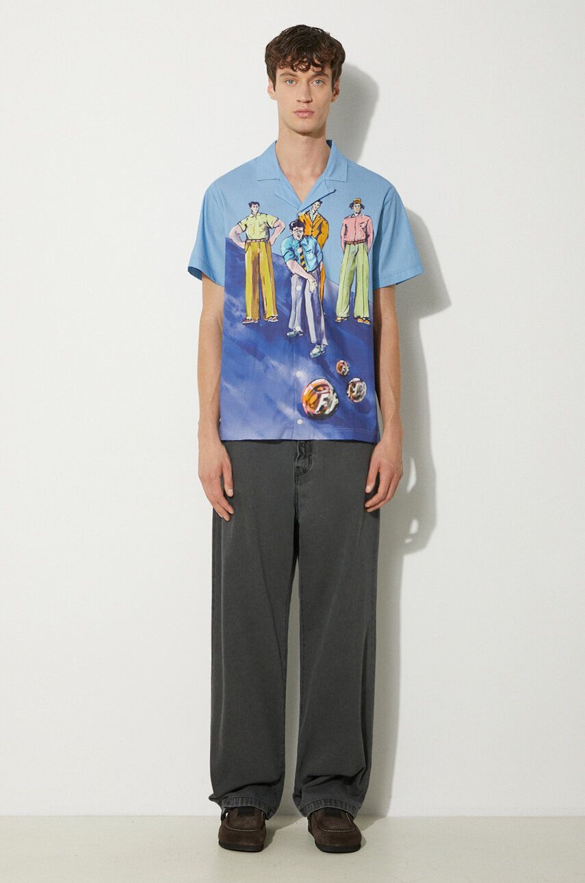 Košeľa Filling Pieces Resort Shirt Modrá | 98733980631, 1